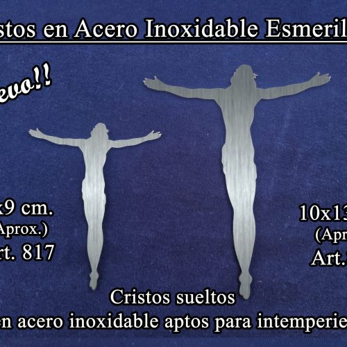 Cristo acero esmerilado