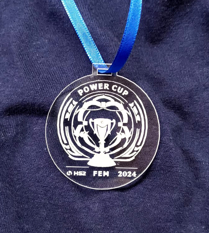 Medalla con cinta de 10mm (Minimo 10 unidades)