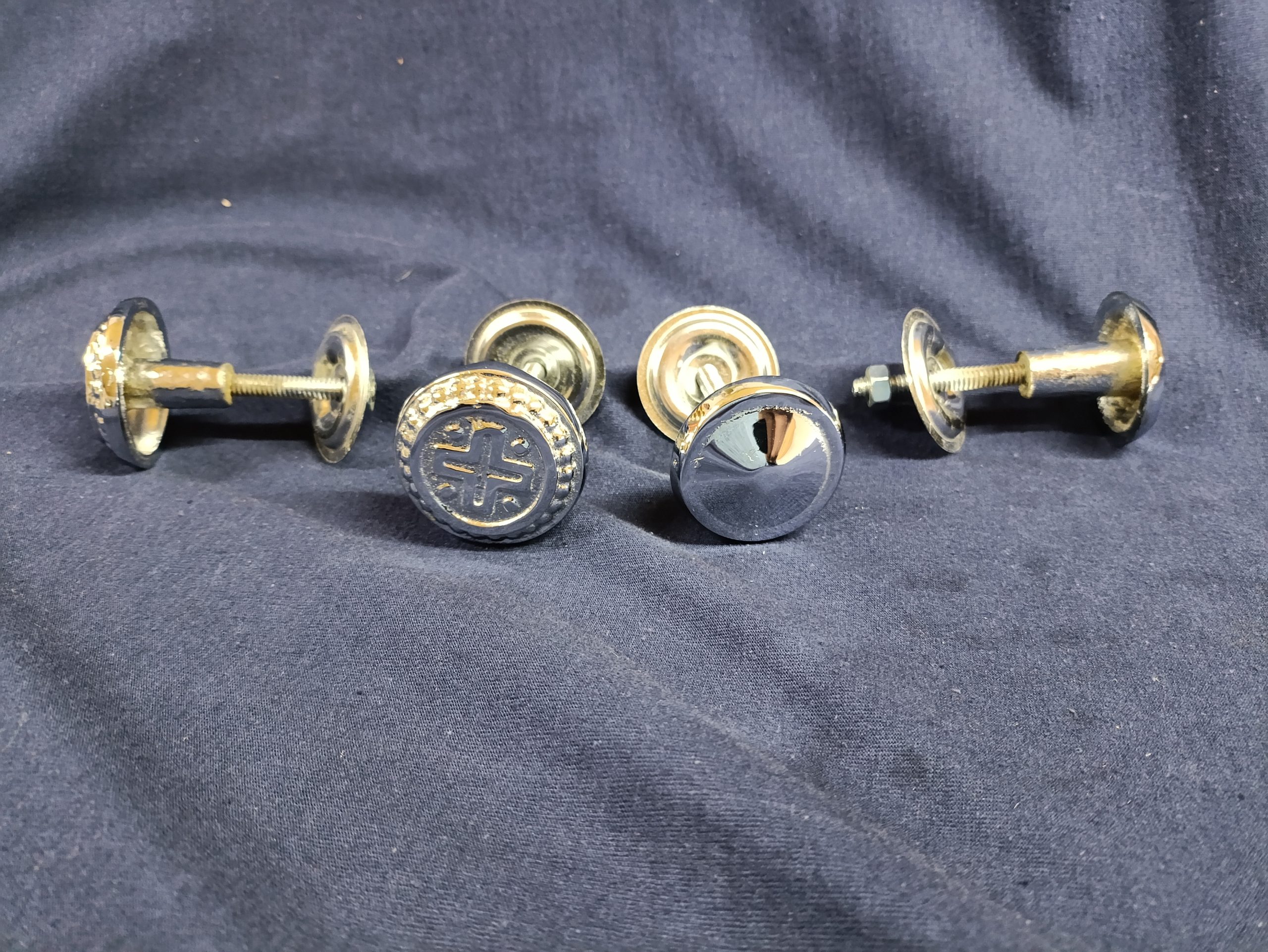 Pomo bronce cromado Liso