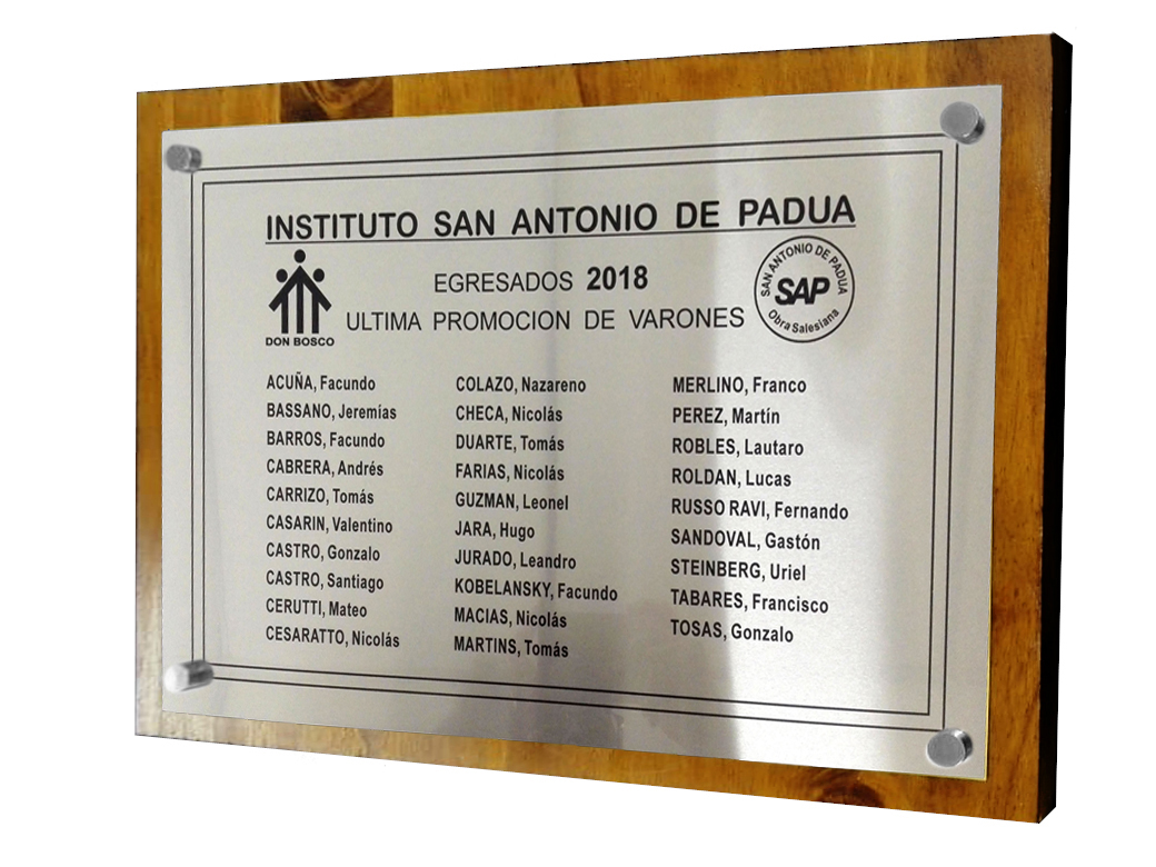 Placa Acrílico Transparente con Melamina-Interior