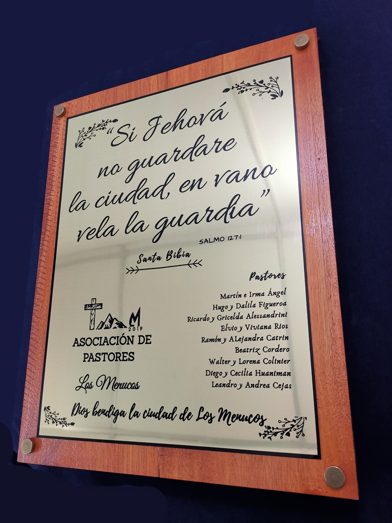 Placa Acrílico Transparente con Melamina-Interior