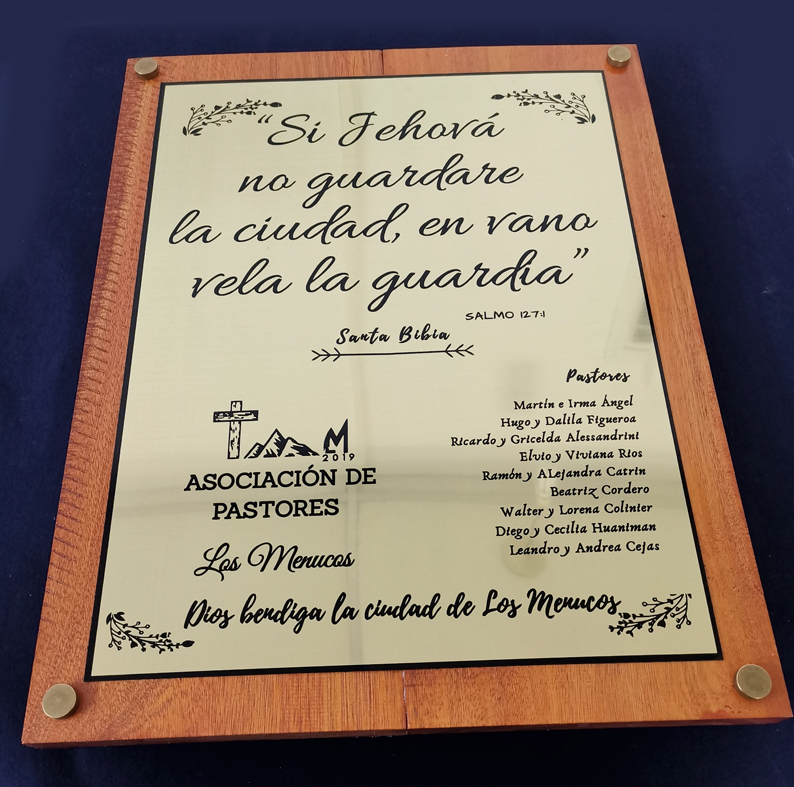 Placa Acrílico Transparente con Melamina-Interior