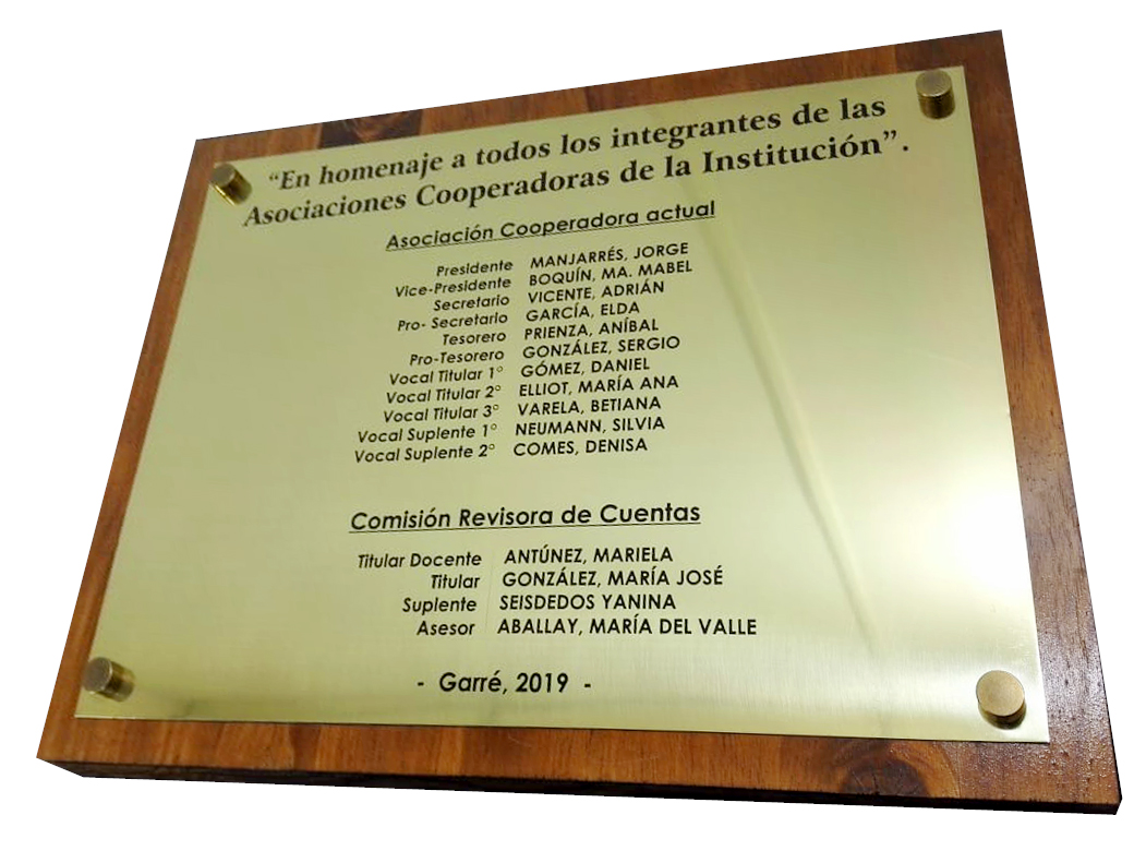 Placa Acrílico Transparente con Melamina-Interior