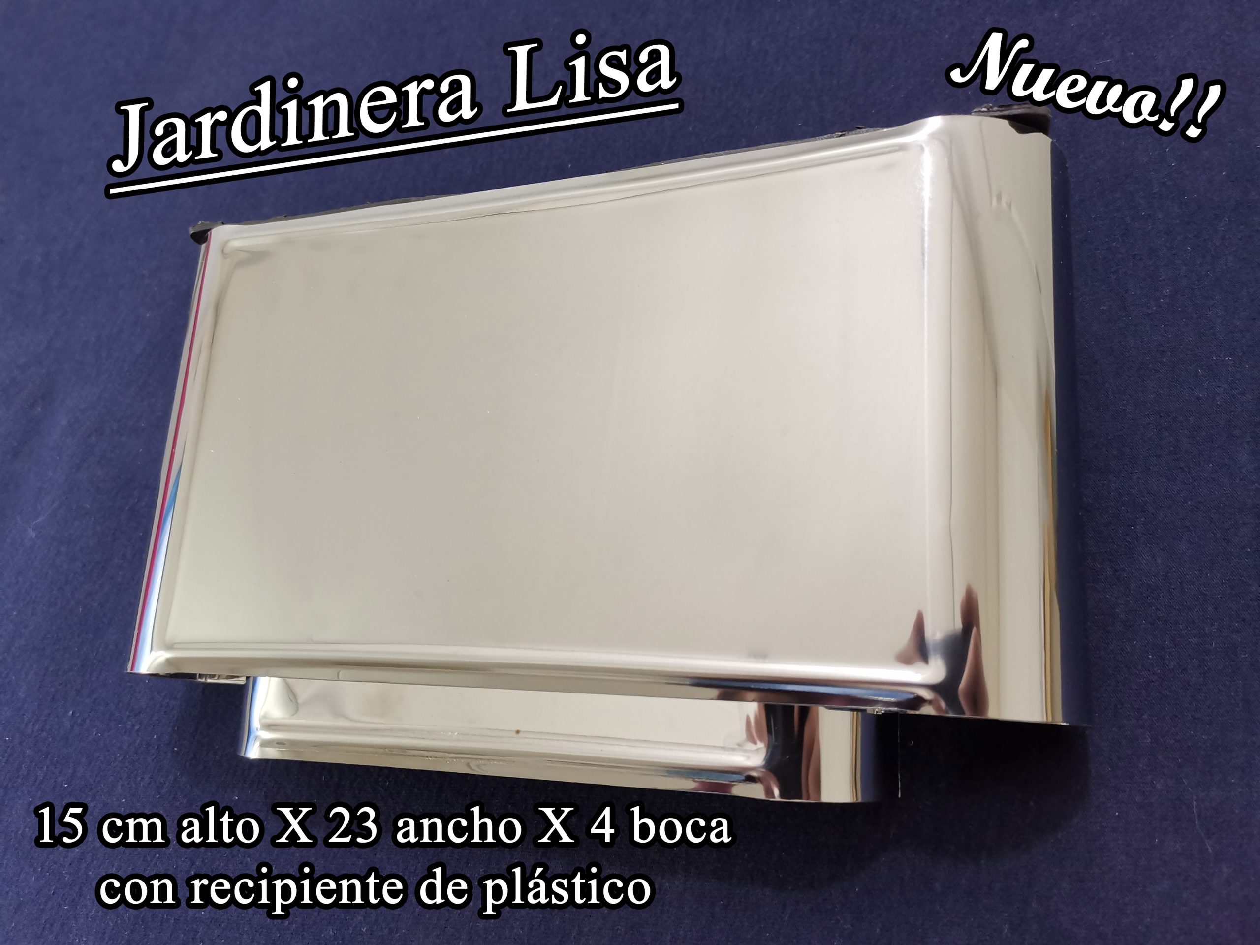 Jardinera liso y recipiente plástico
