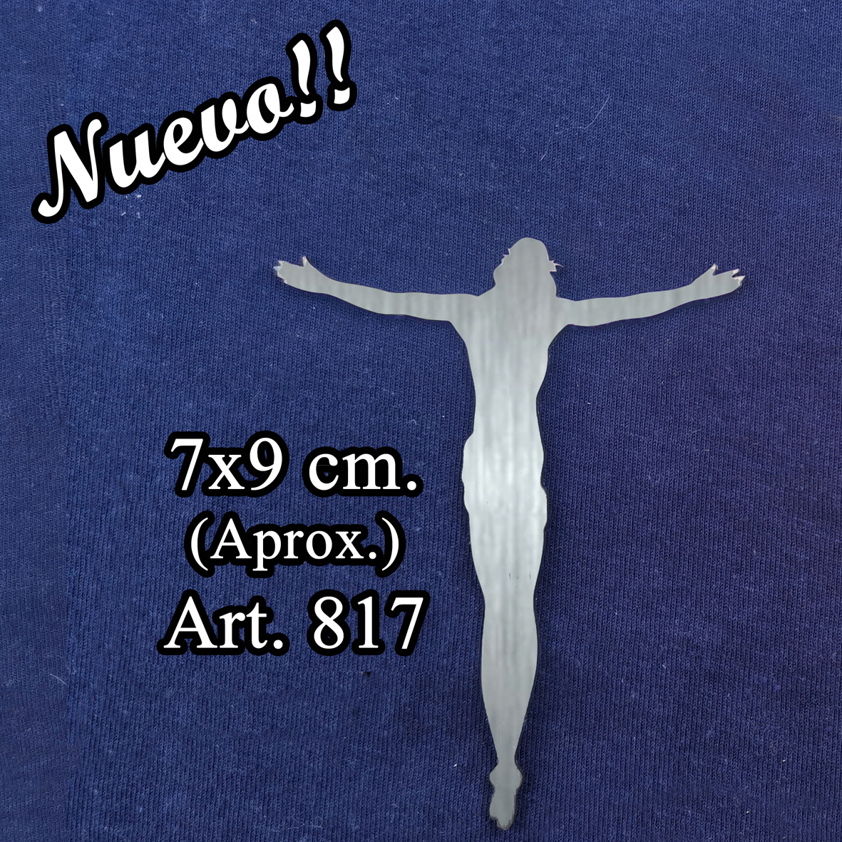 Cristo acero esmerilado