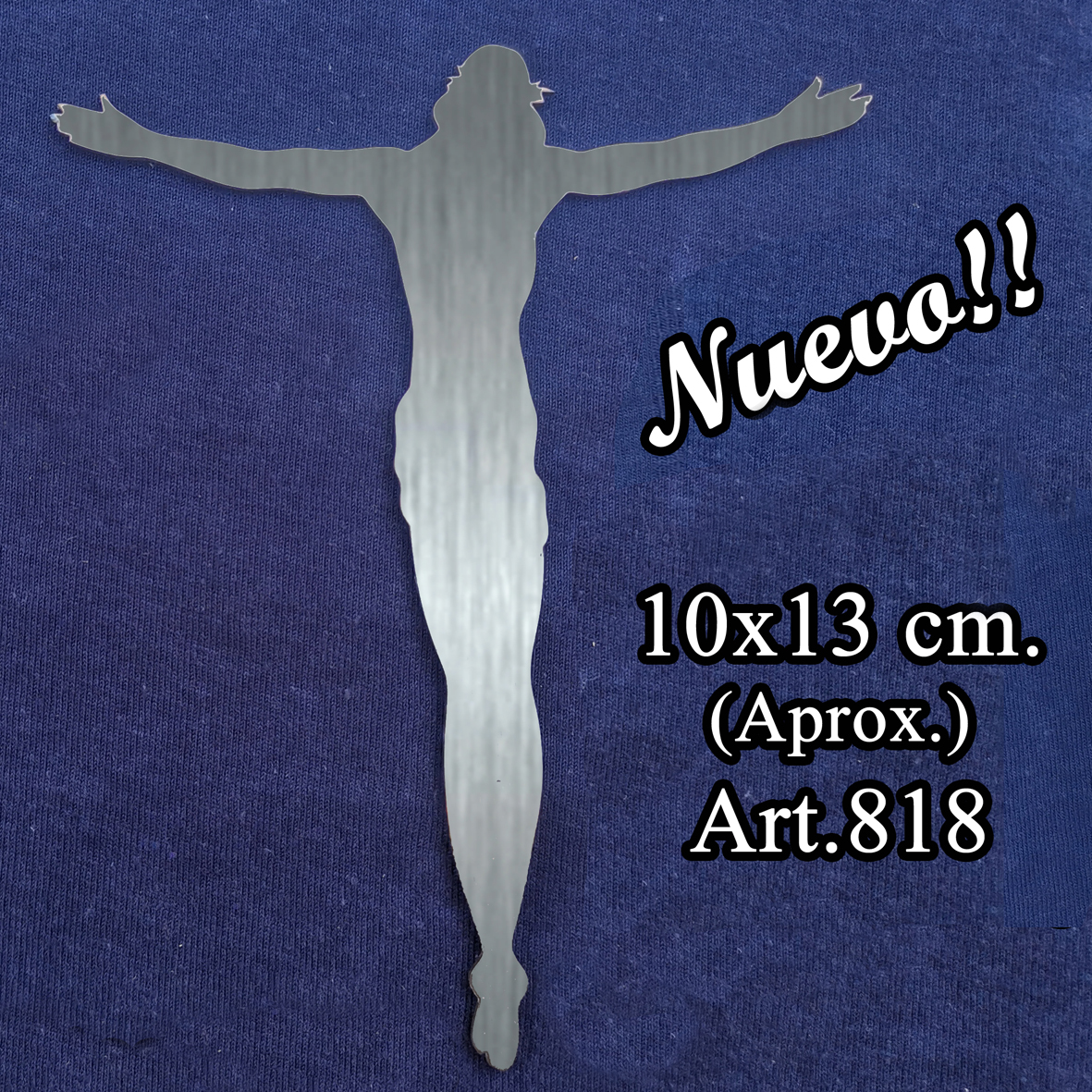 Cristo acero esmerilado