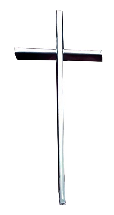 Cruz sin cristo de acero inoxidable - Medida: 9x20